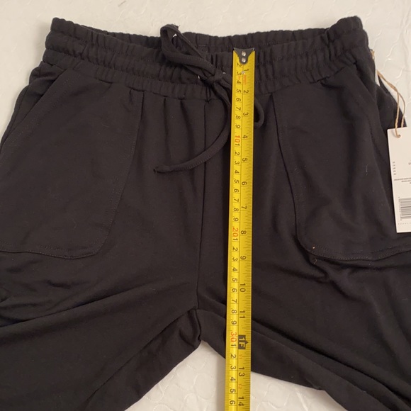 Rae Dunn black multicolor metallic rainbow LOVE joggers S - Picture 6 of 12